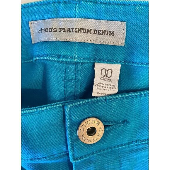 Chico's Platinum Light Blue Denim Ankle Jeans, XS - Picture 6 of 11